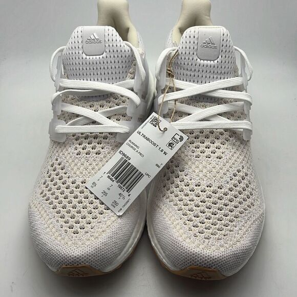 Adidas Ultraboost 1.0 White Gum Silver 1D9689 Running Shoes NWB Women's size 8.5 - Picture 2 of 9